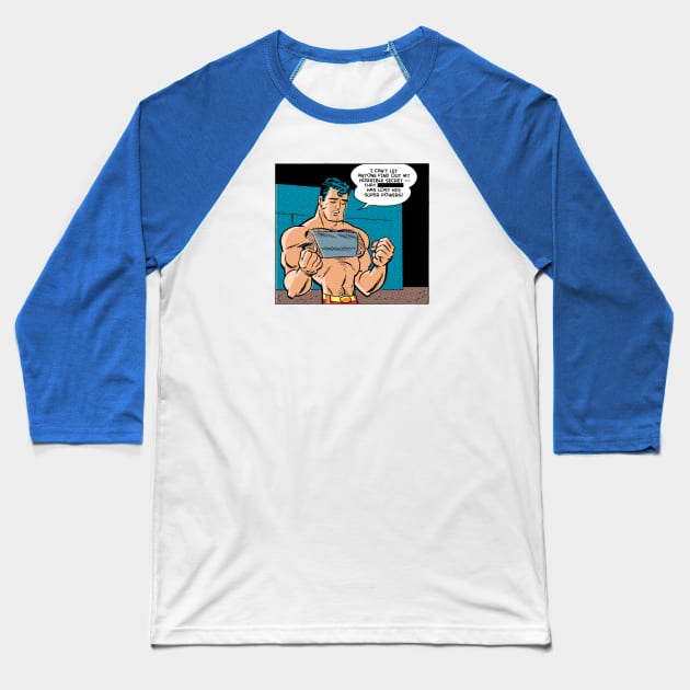 Superhero Worries! Baseball T-Shirt by JBone